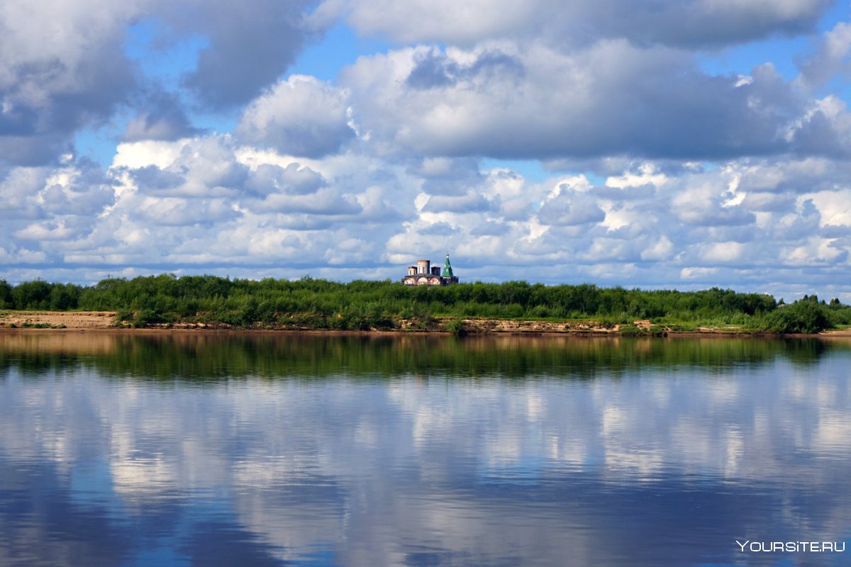 Холмогоры река Северная Двина