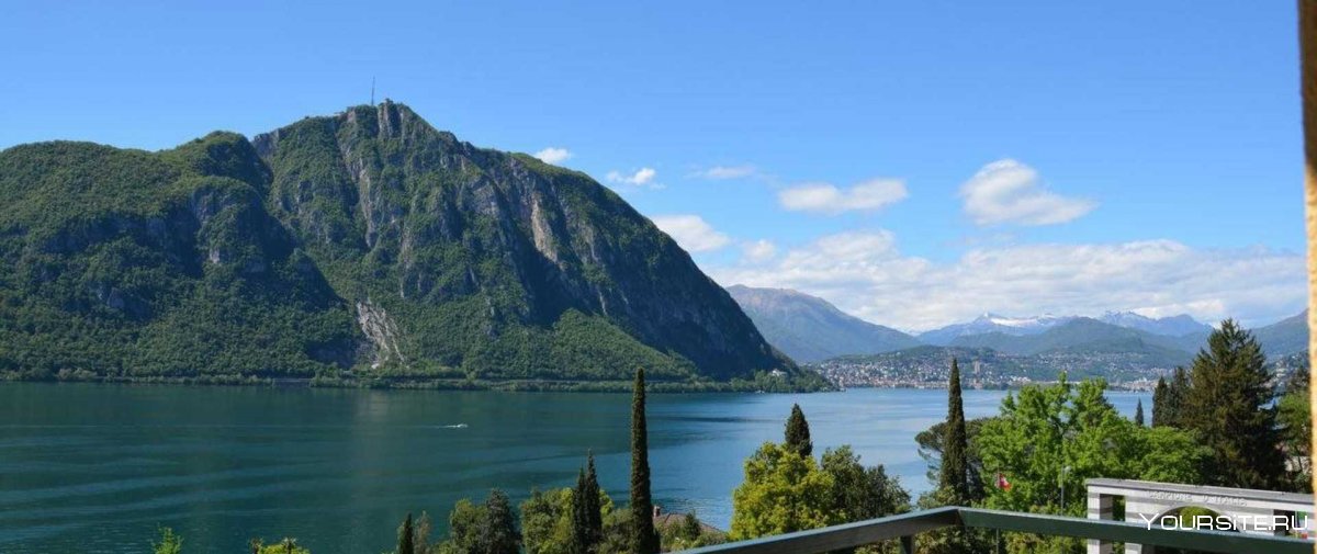 Озеро Лугано Швейцария природа