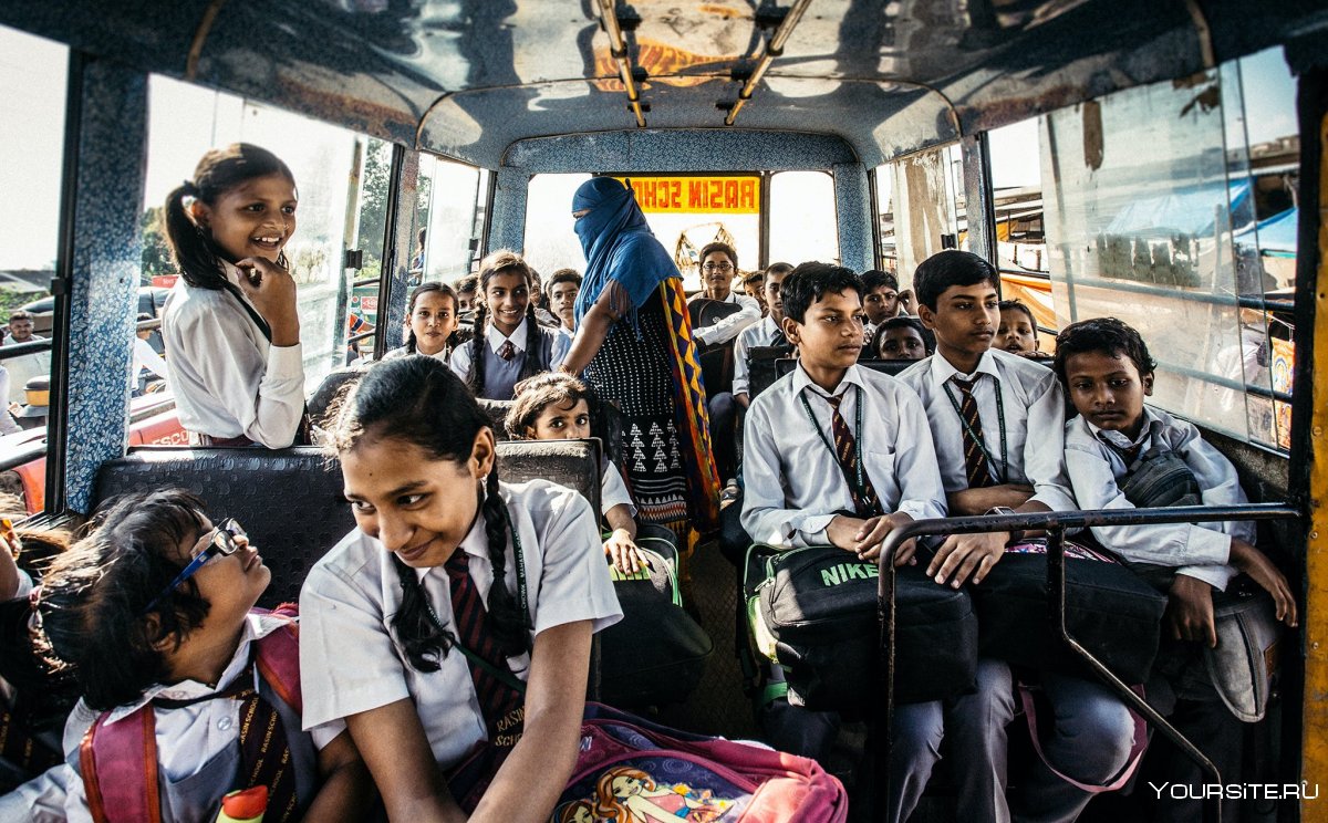 Школьные автобусы в Индии