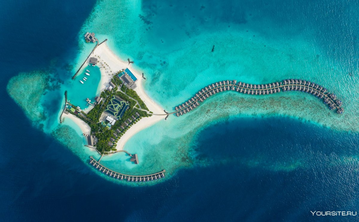 Мальдивы с квадрокоптера