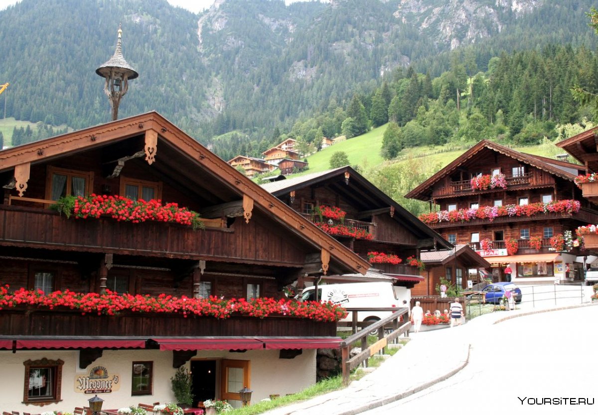 Альпийские деревни в Австрии