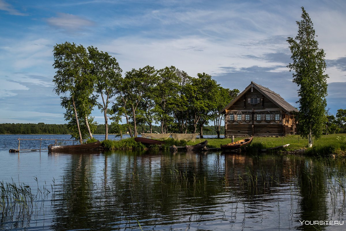 домик в карелии на берегу озера