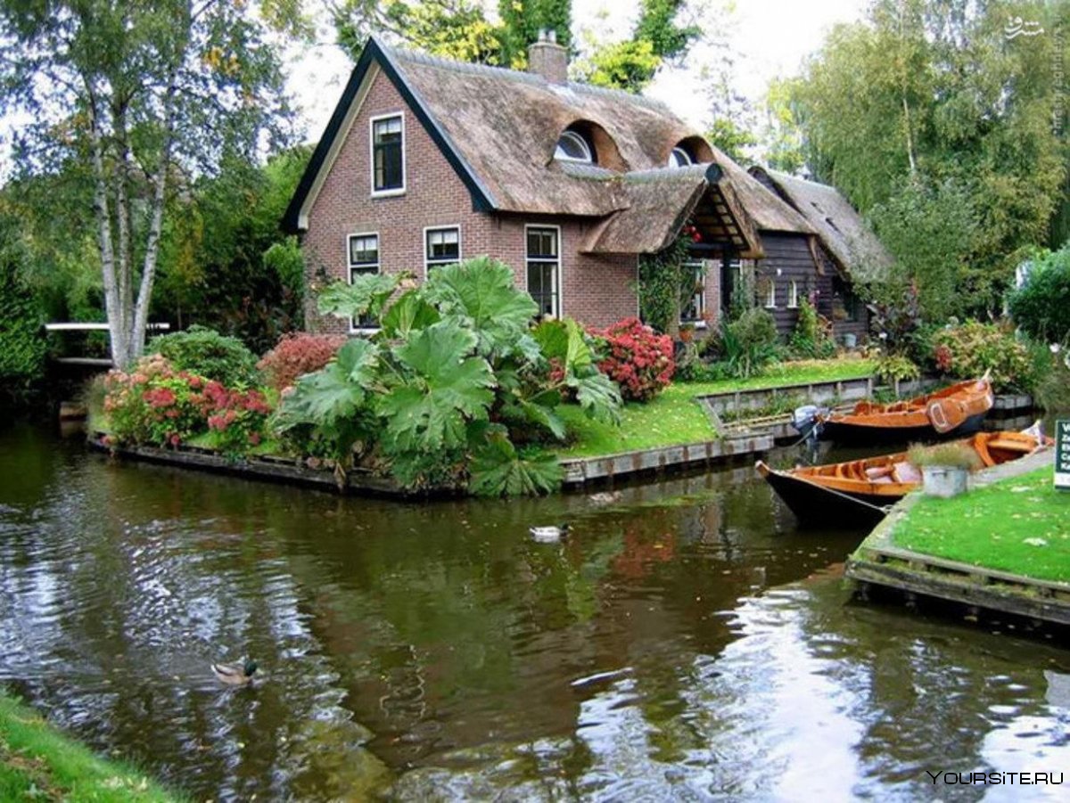 Деревня Гитхорн в Голландии