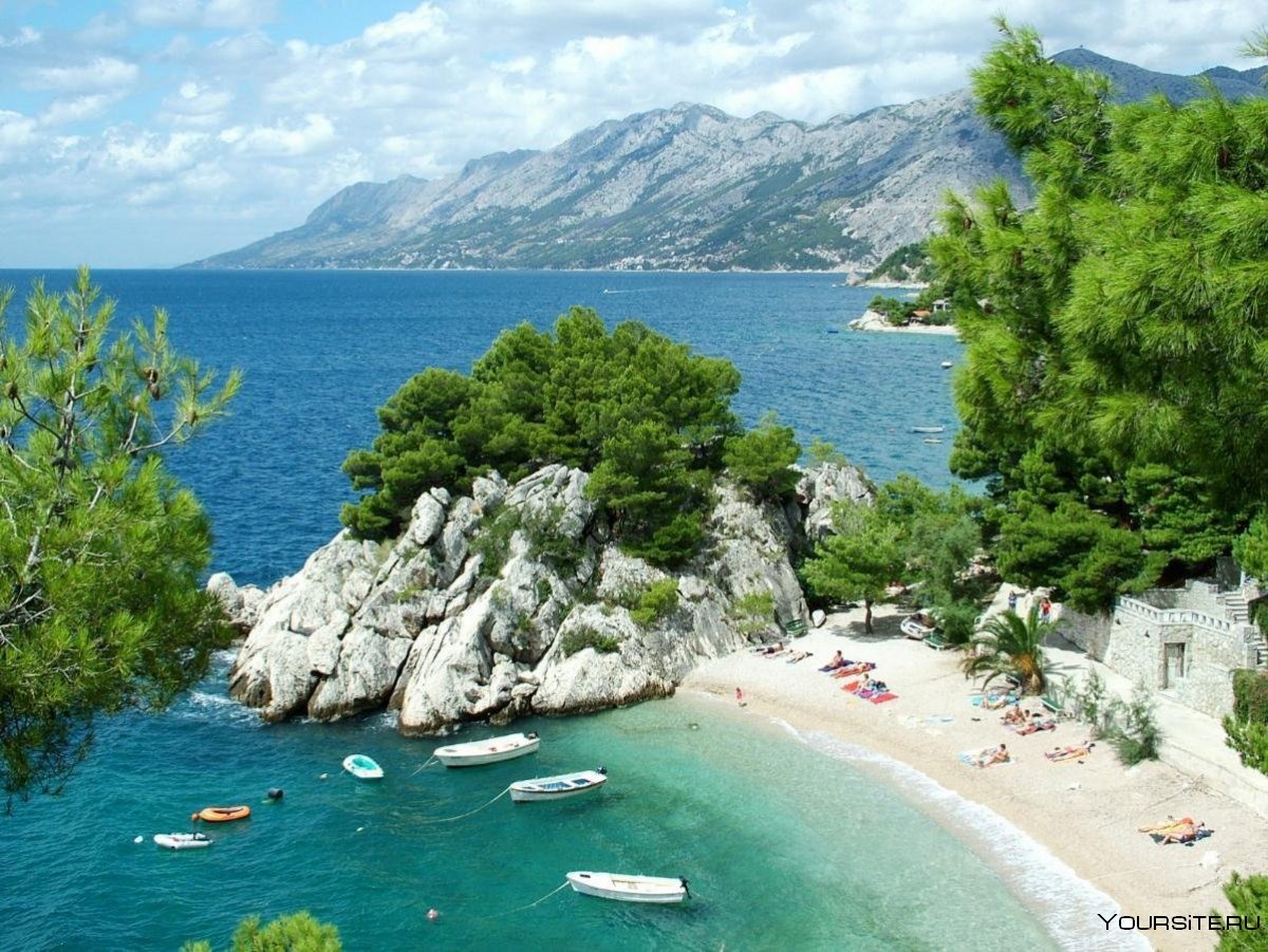 Адриатическое море Хорватия пляж