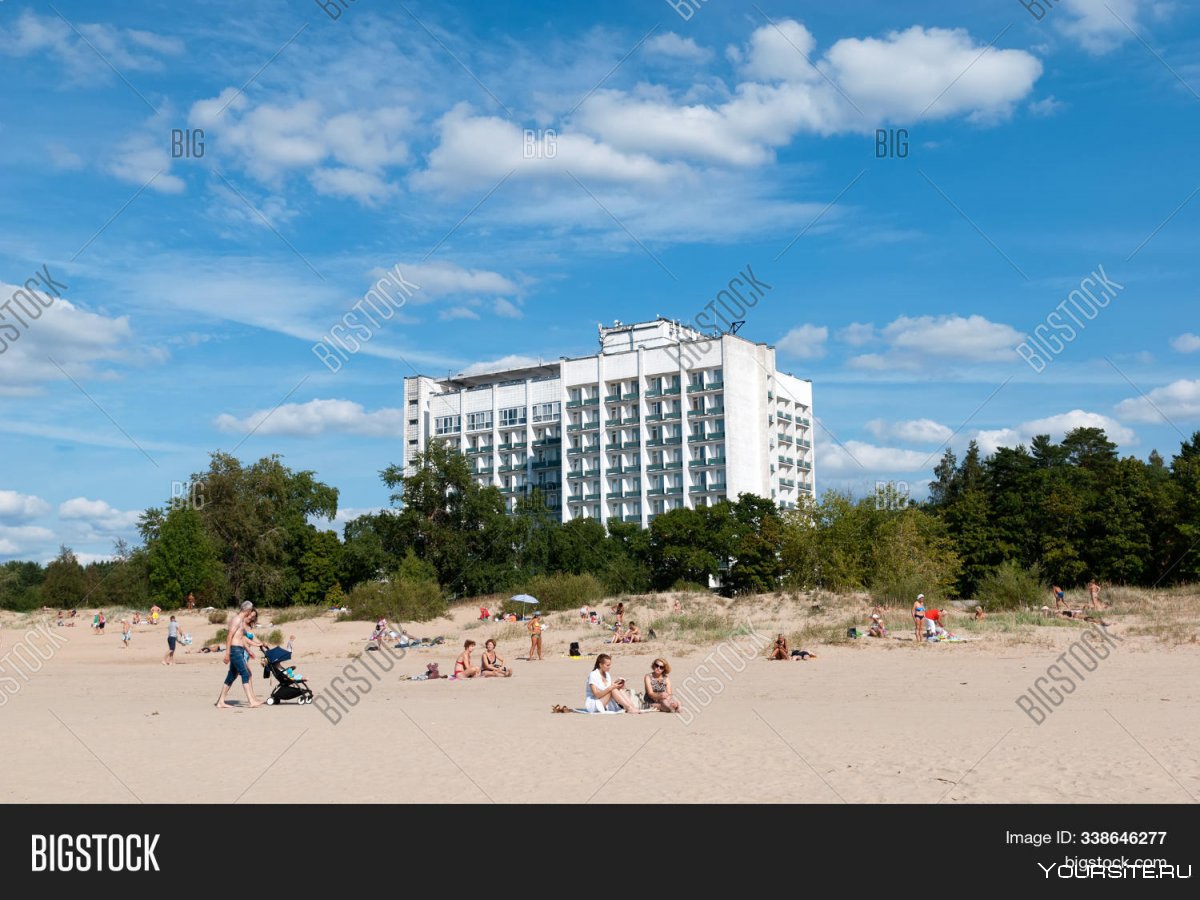Пляж санаторий Сестрорецкий курорт 4k