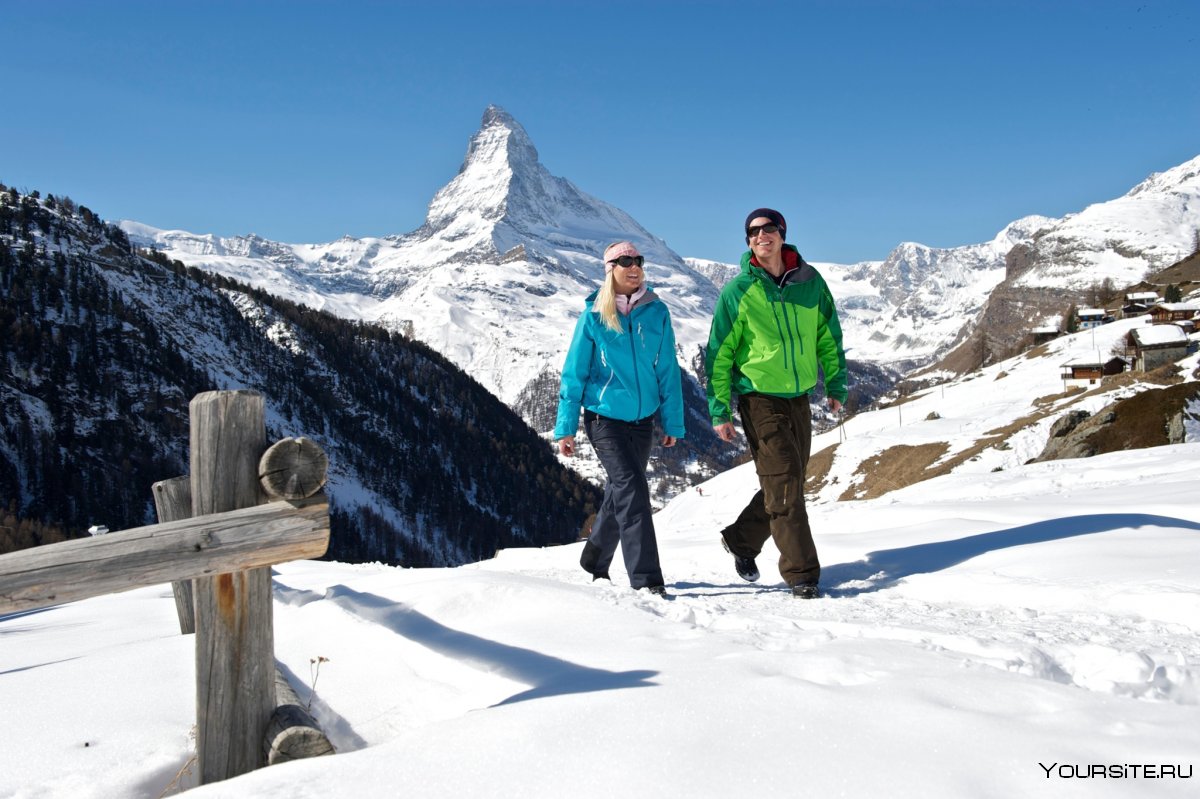 Швейцария Альпы Matterhorn