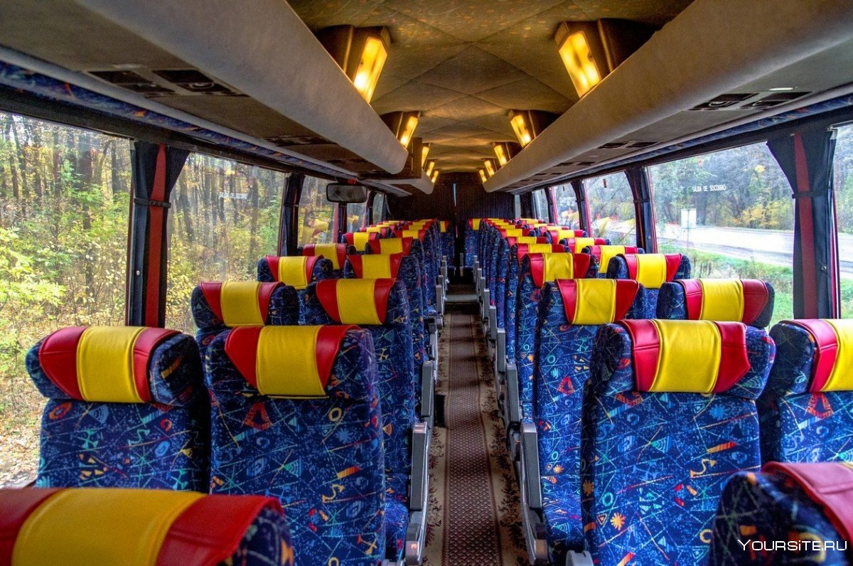 Туристический автобус Scania салон