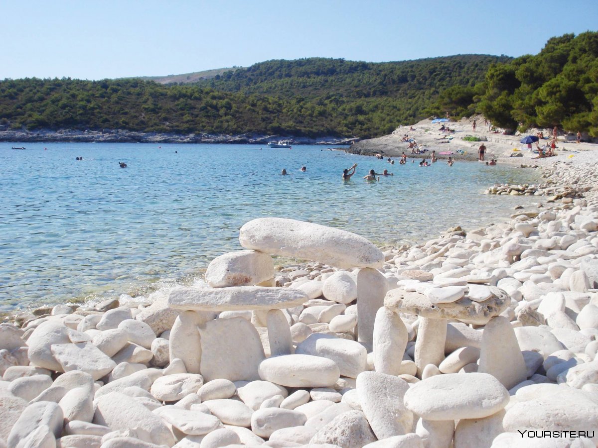 Пляж Metajna Хорватия