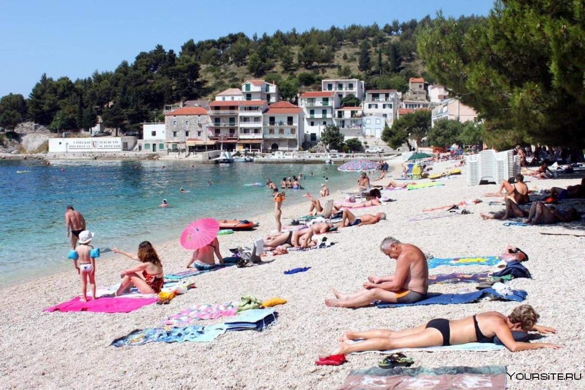 Пляж банье в Дубровнике