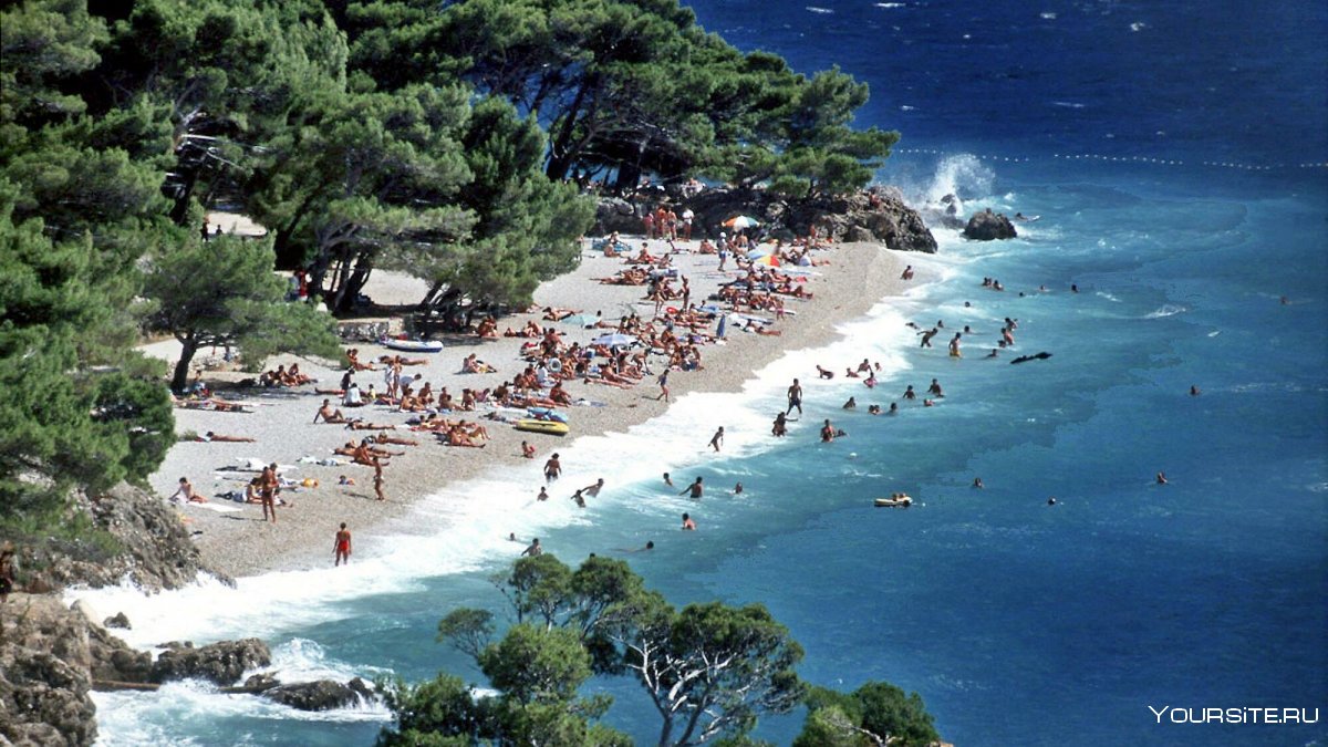 Средняя Далмация Хорватия песчаные пляжи