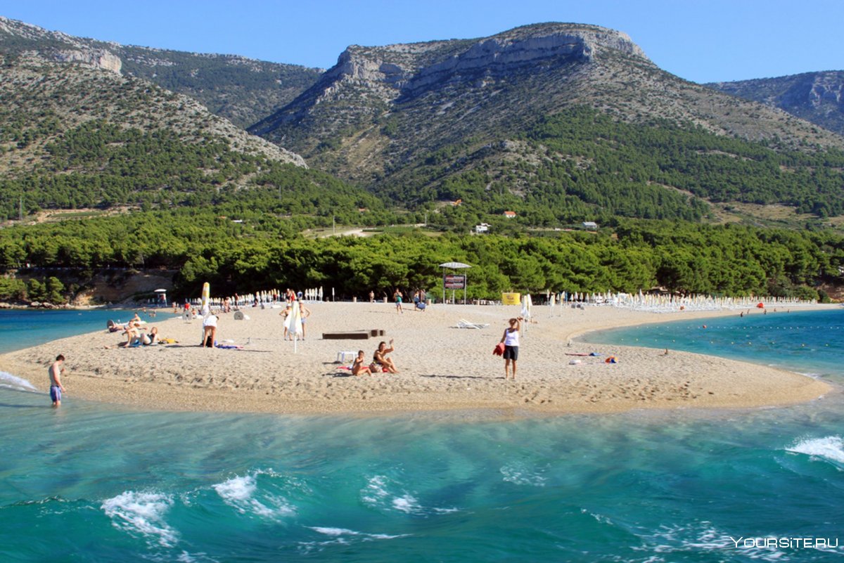 Златни рат (пляж золотой Рог), Брач, Хорватия