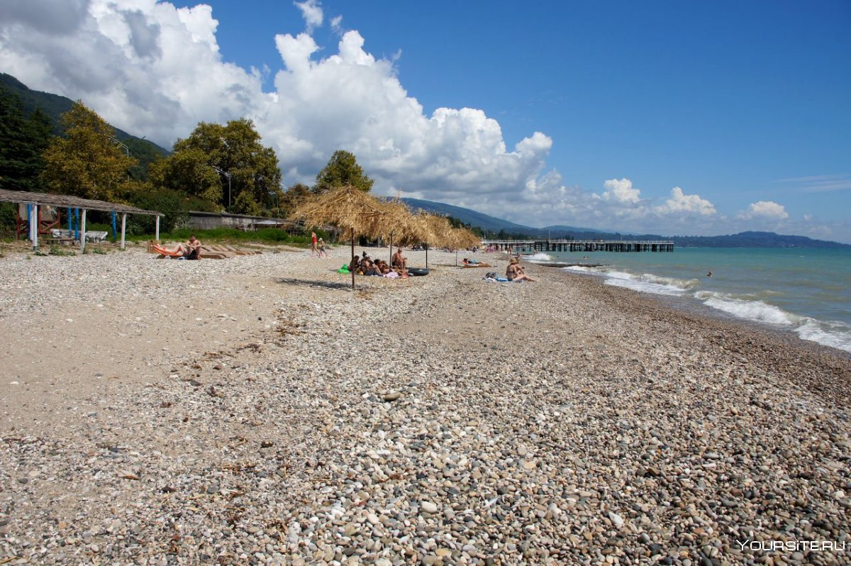 Абхазия новый Афон море пляж