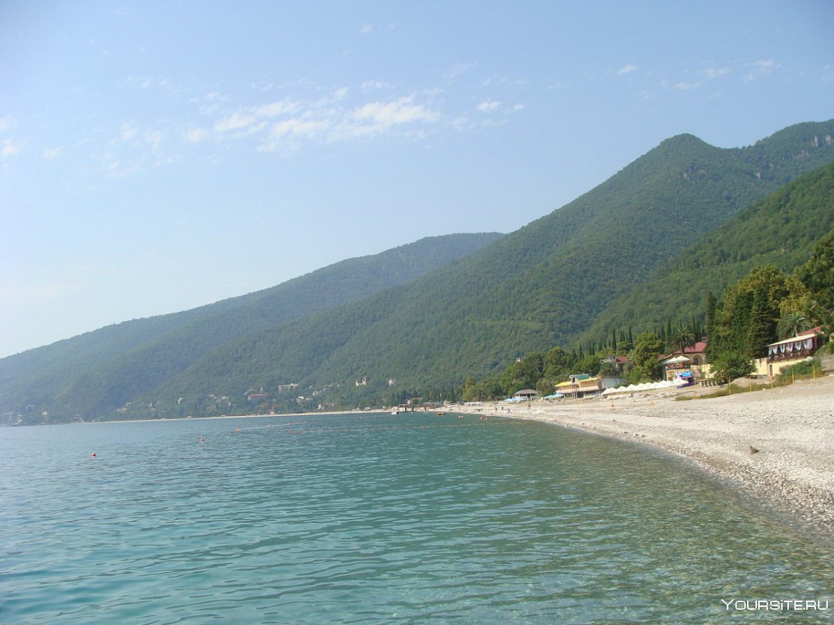 Старый Афон Абхазия пляж