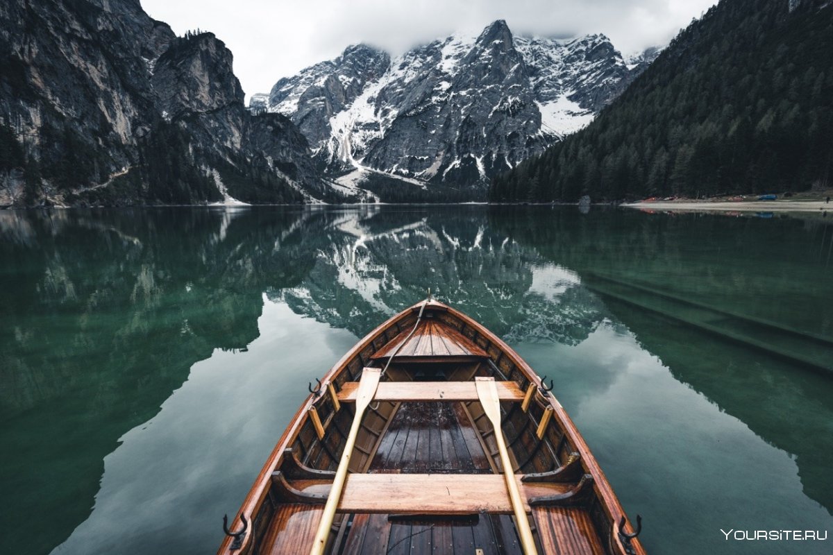 Красивые пейзажи с лодкой