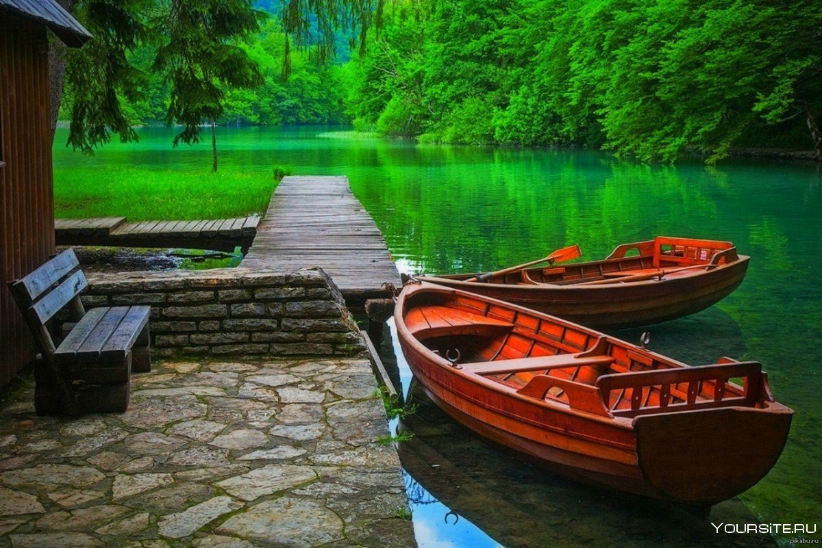 Плитвицкие озера лодка