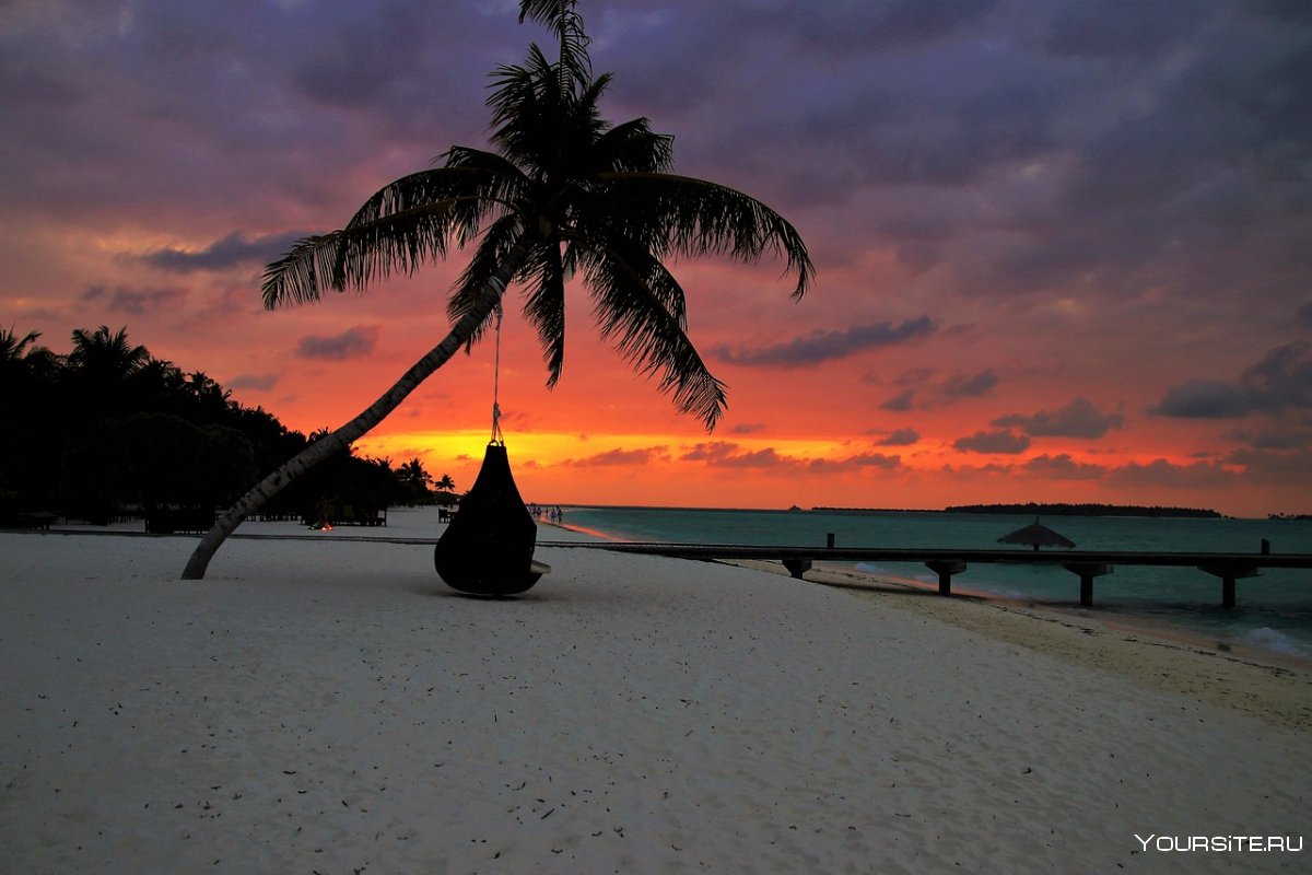 Вечерний пляж Тайланд