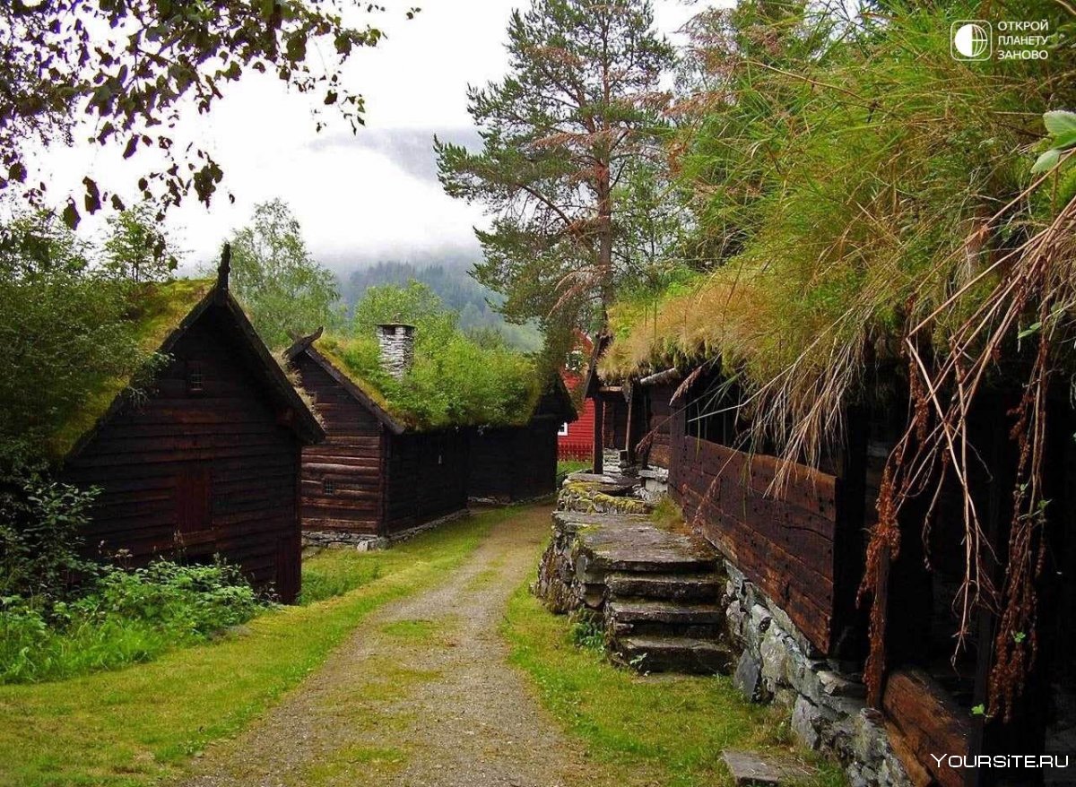 Норвегия этнодеревня