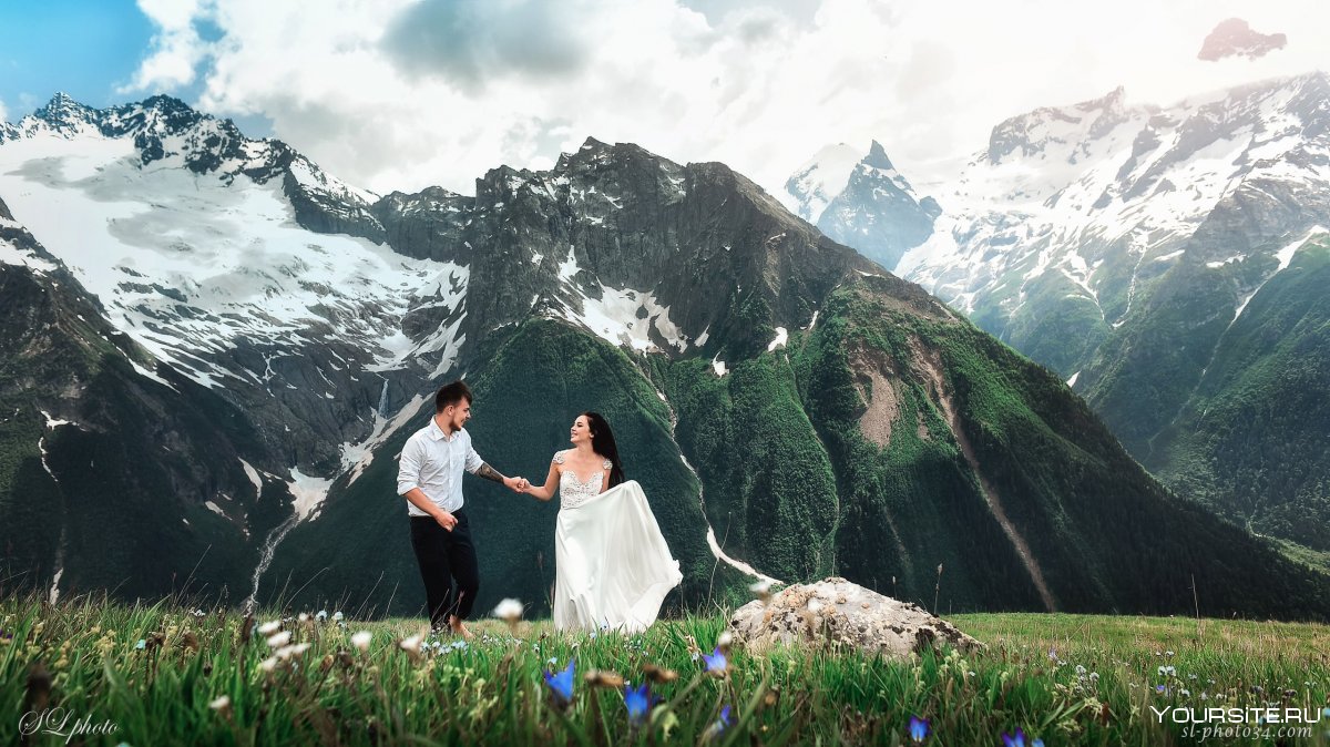 Свадьба Домбай Домбай в горах