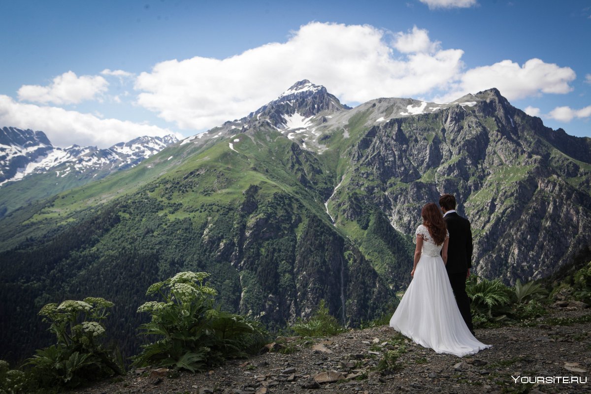 Свадьба в горах Приэльбрусья