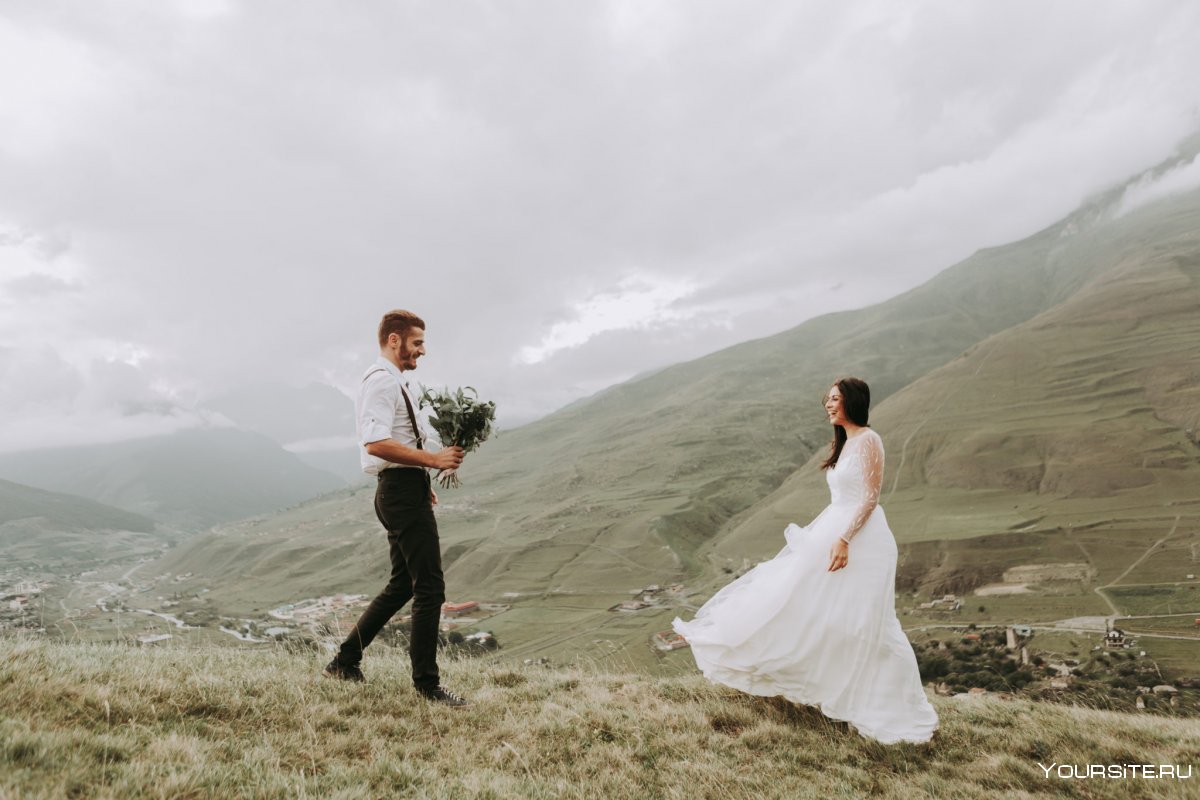 Шотландская свадьба в горах