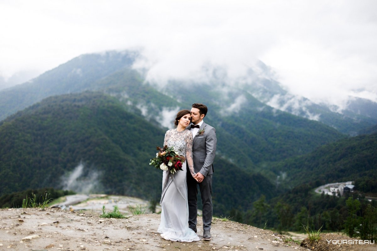 Роза Хутор свадьба в горах