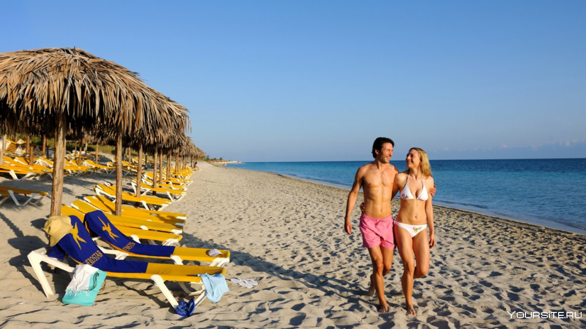 Куба туристы пляж