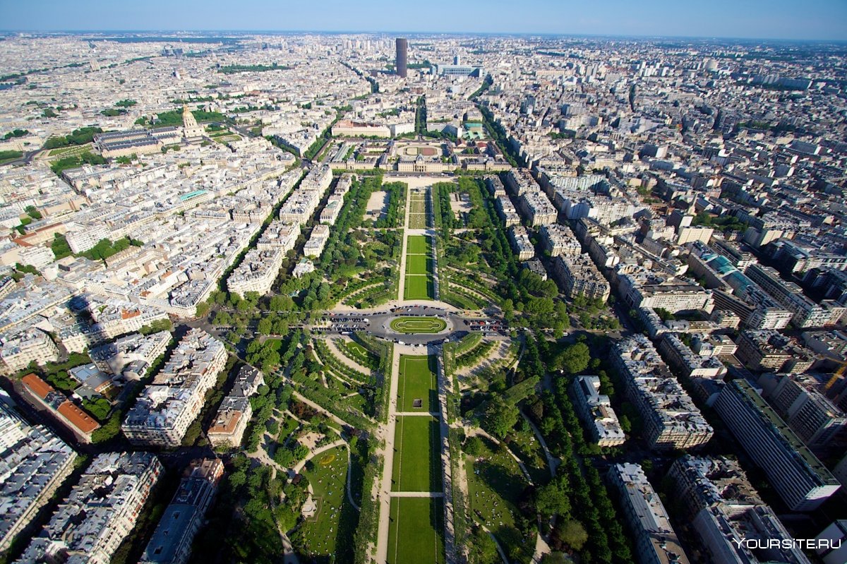 Париж Елисейские поля Эйфелева башня