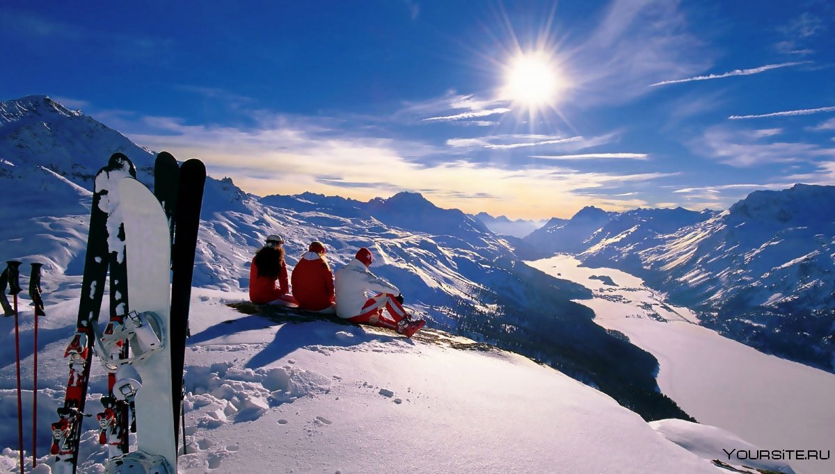 Зимний курорт в Швейцарии