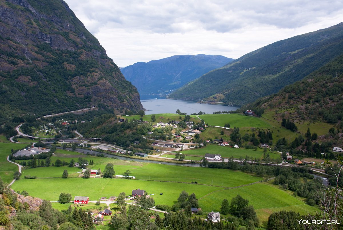 Деревня Флом Норвегия