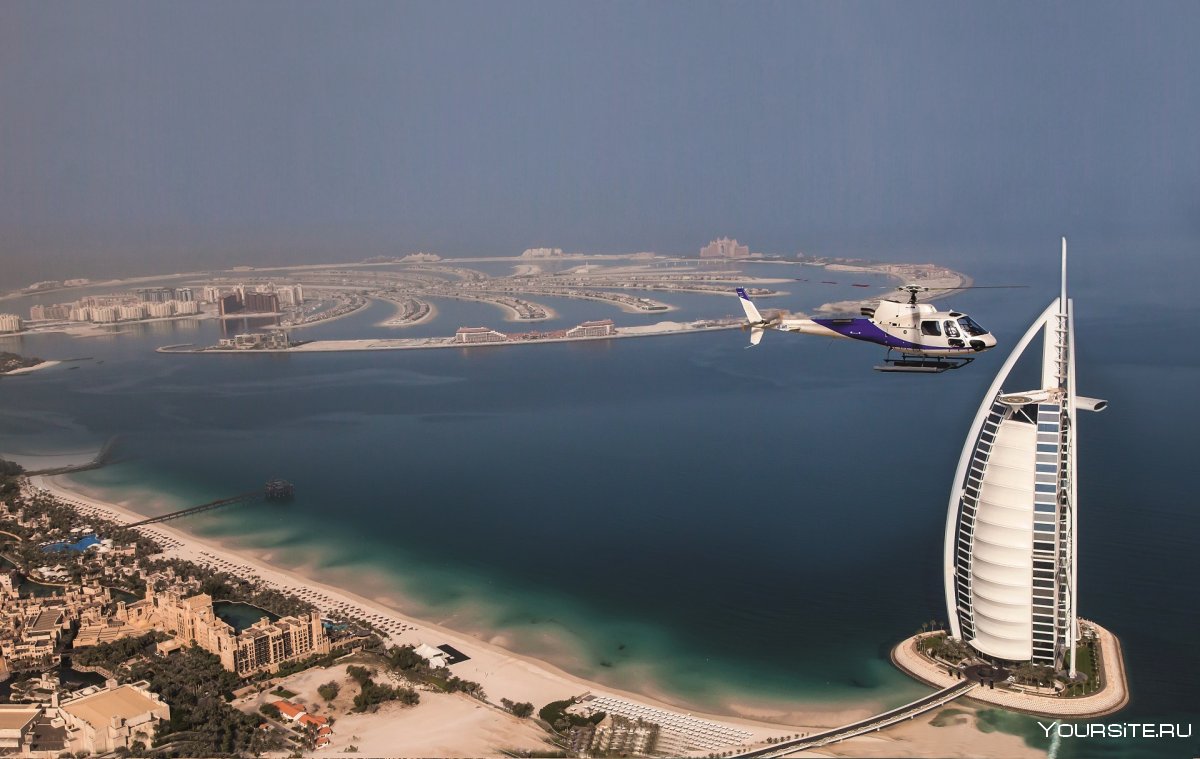 Атлантис Дубай с высоты птичьего полета