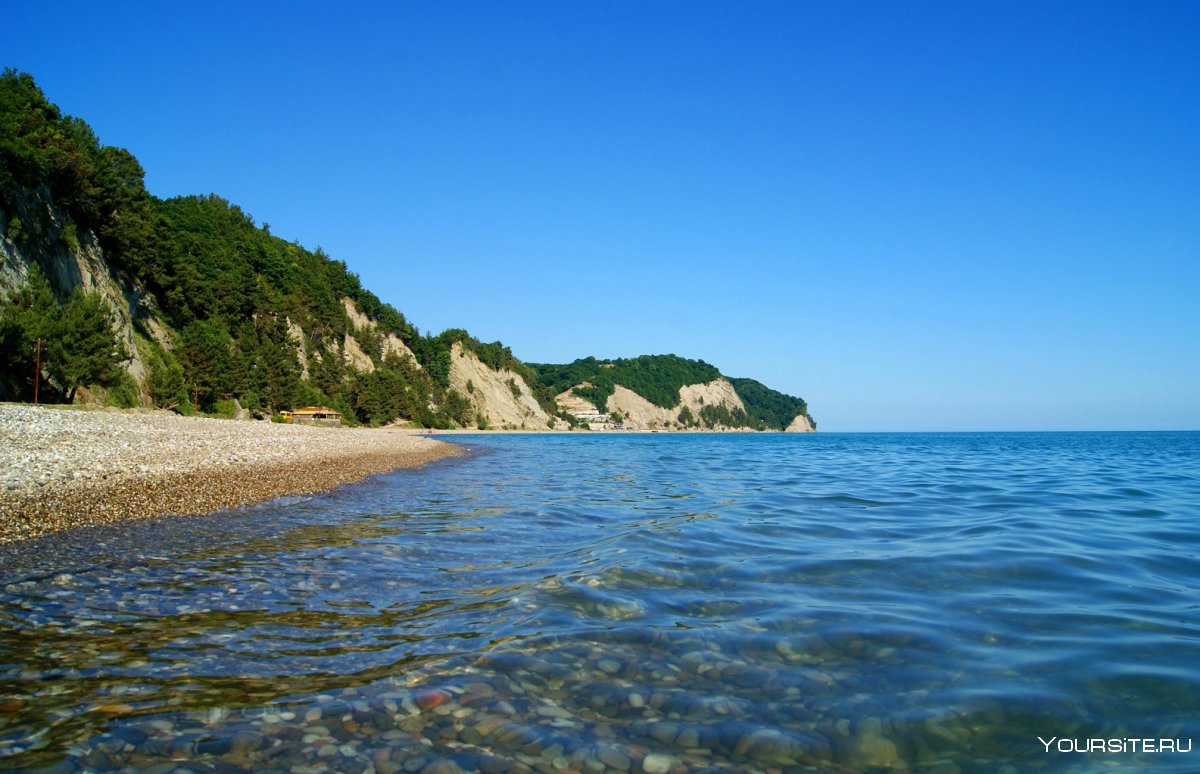 Абхазия Пицунда пляж Лдзаа