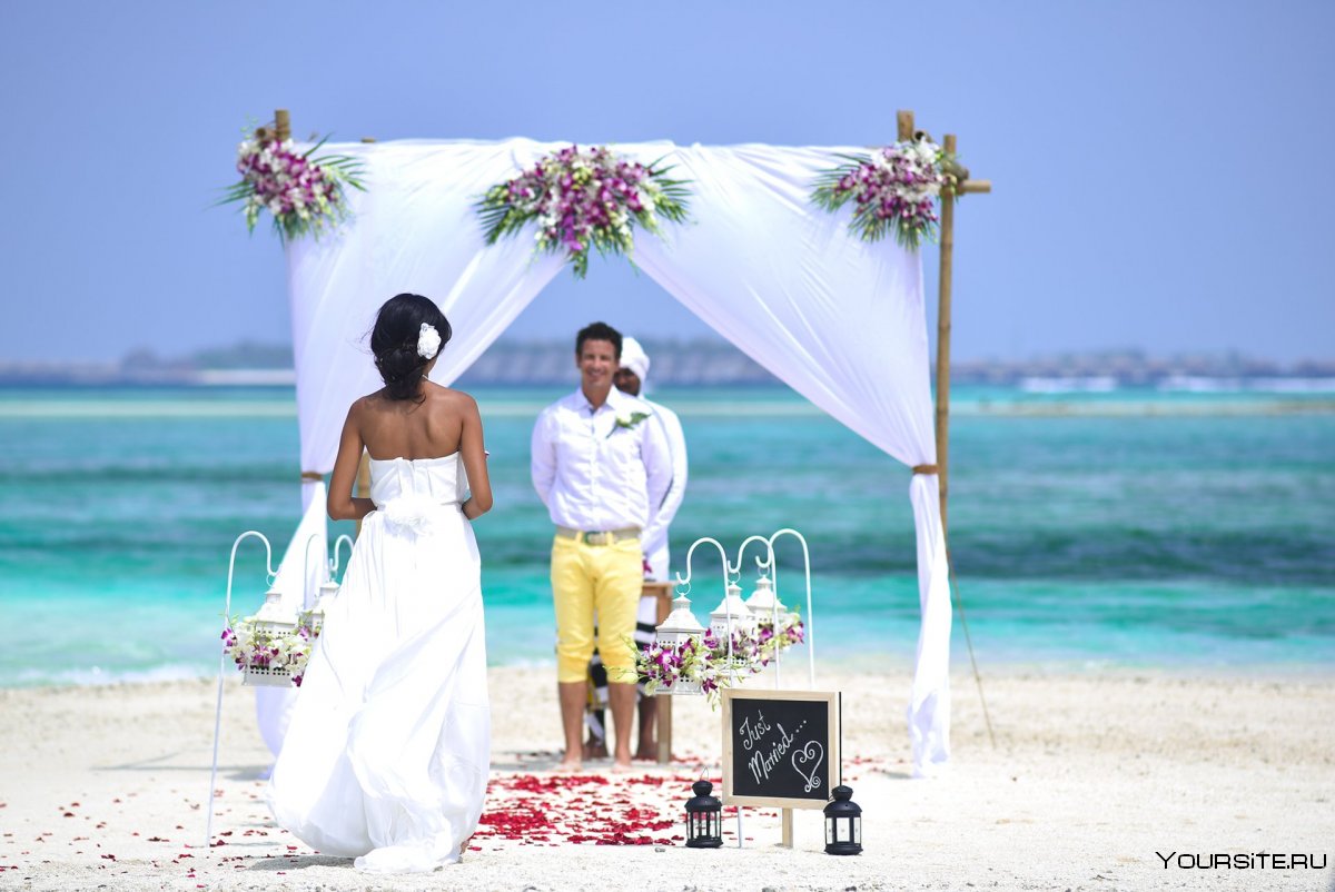 Красивая свадьба на Мальдивах