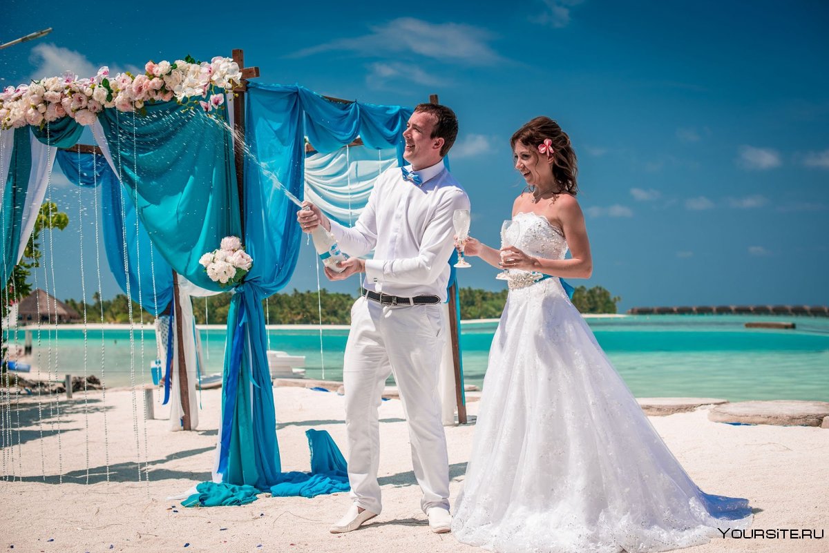 Церемония свадьбы на Мальдивах
