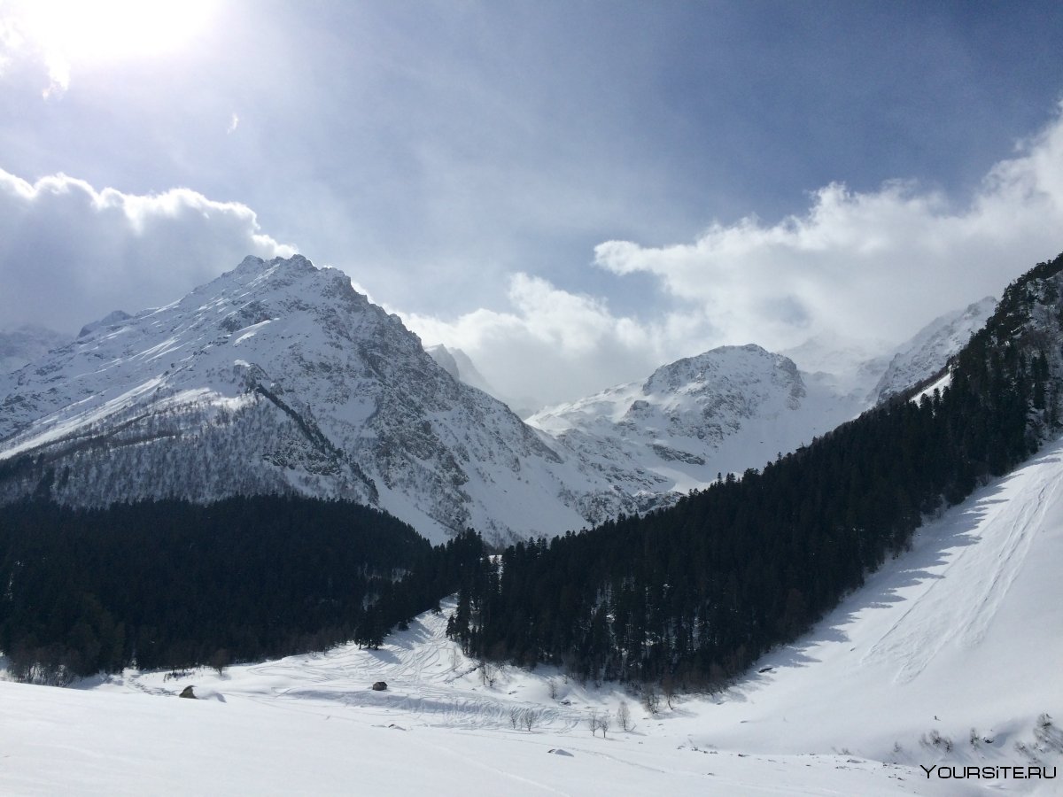 Архыз лыжный курорт Кавказ