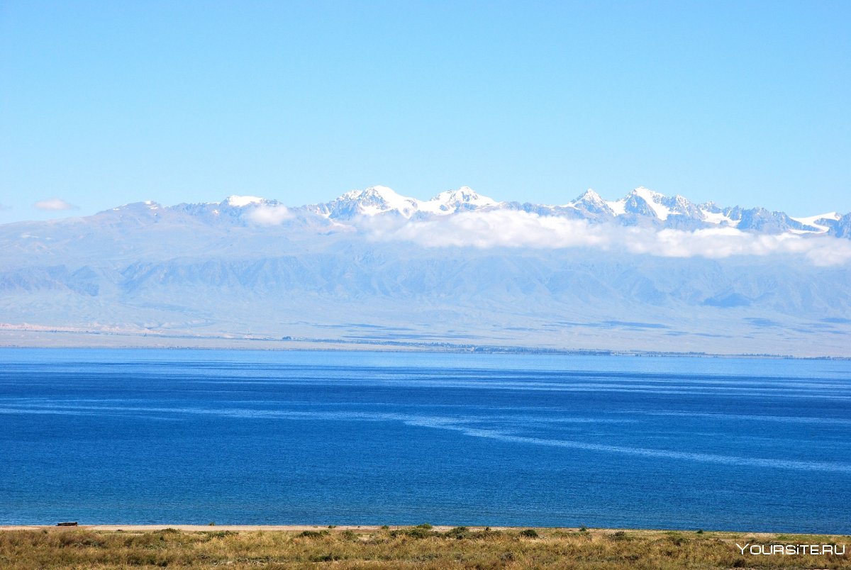 Фон озеро Иссык Куль