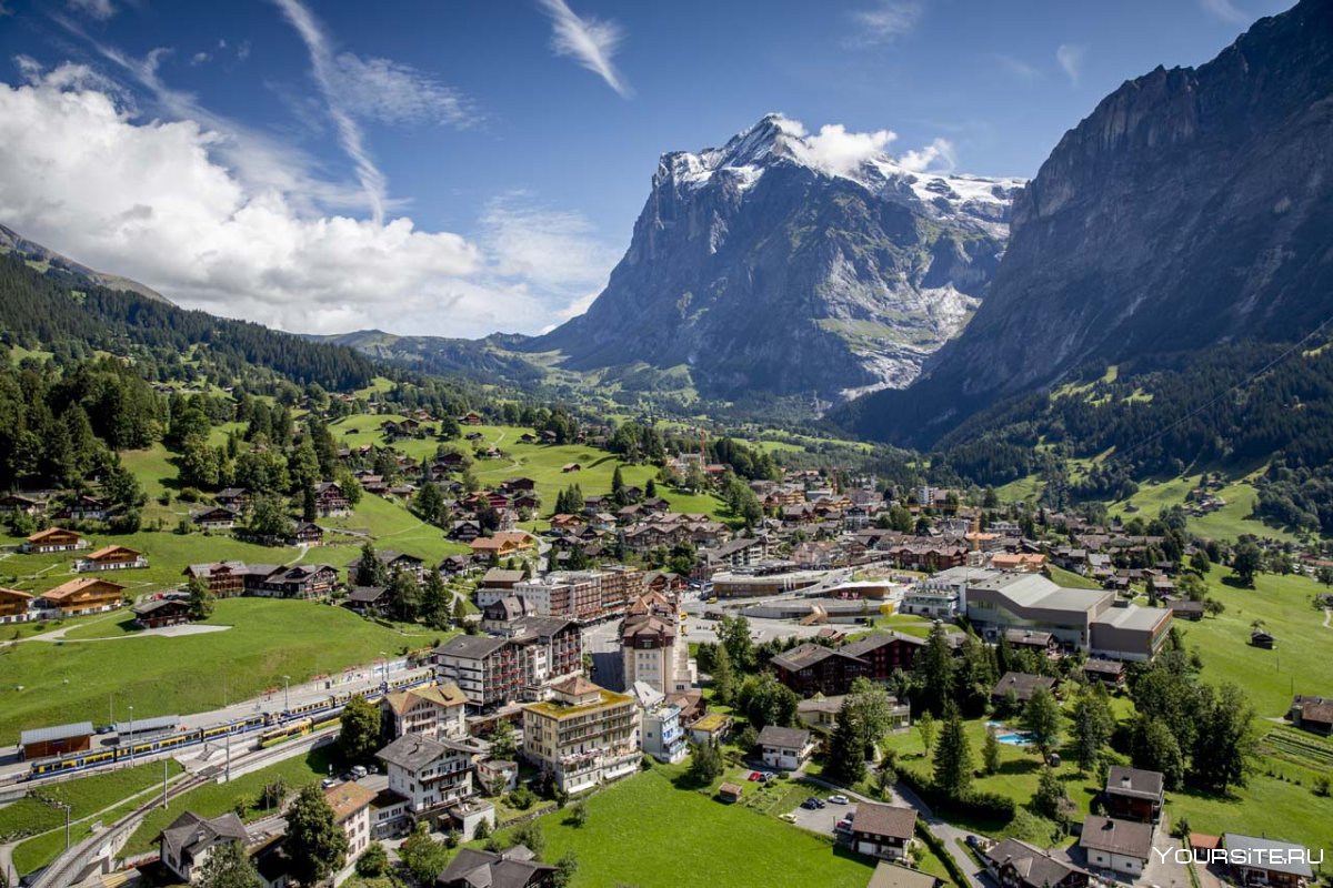 Гриндевальд деревня в Швейцарии