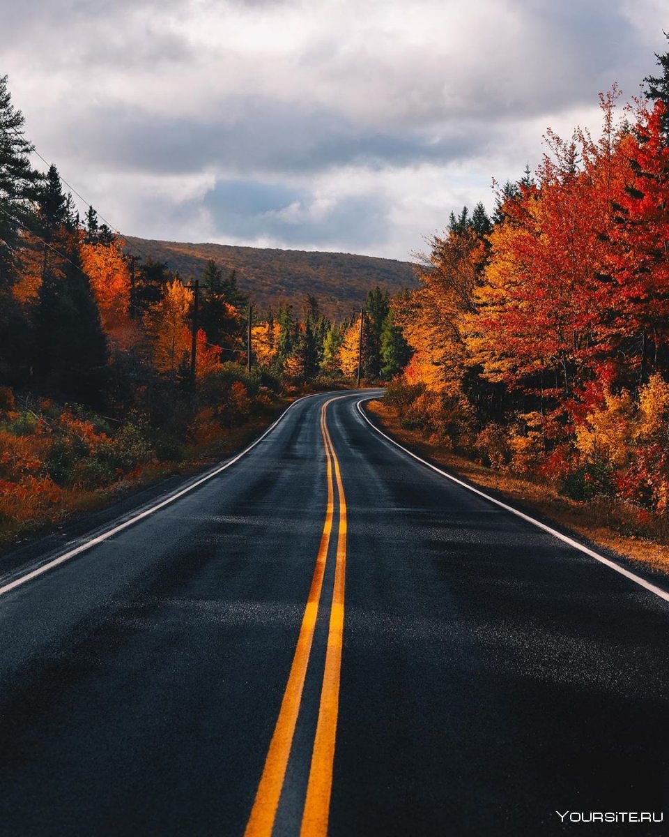 Осенняя дорога в Домбай