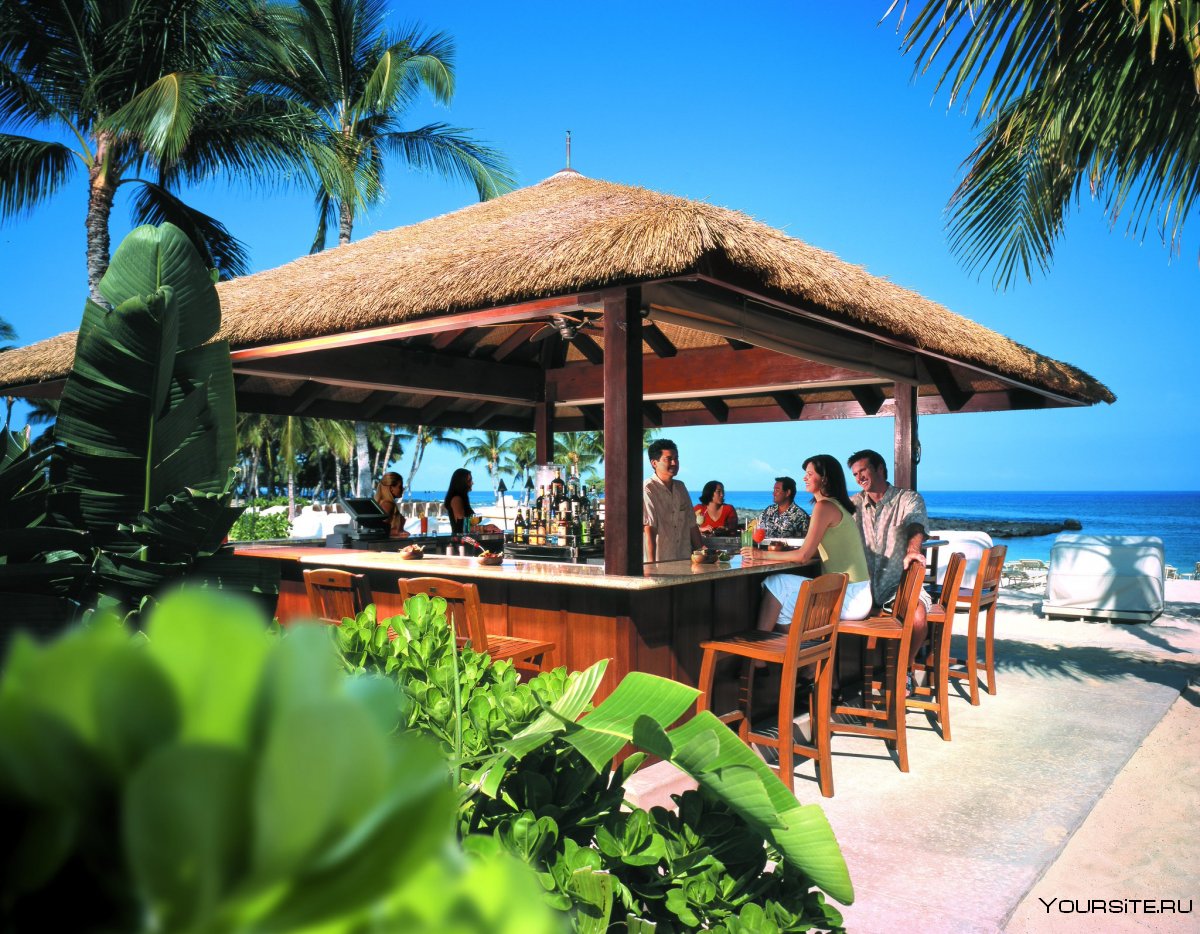 Гавайский пляжный бар