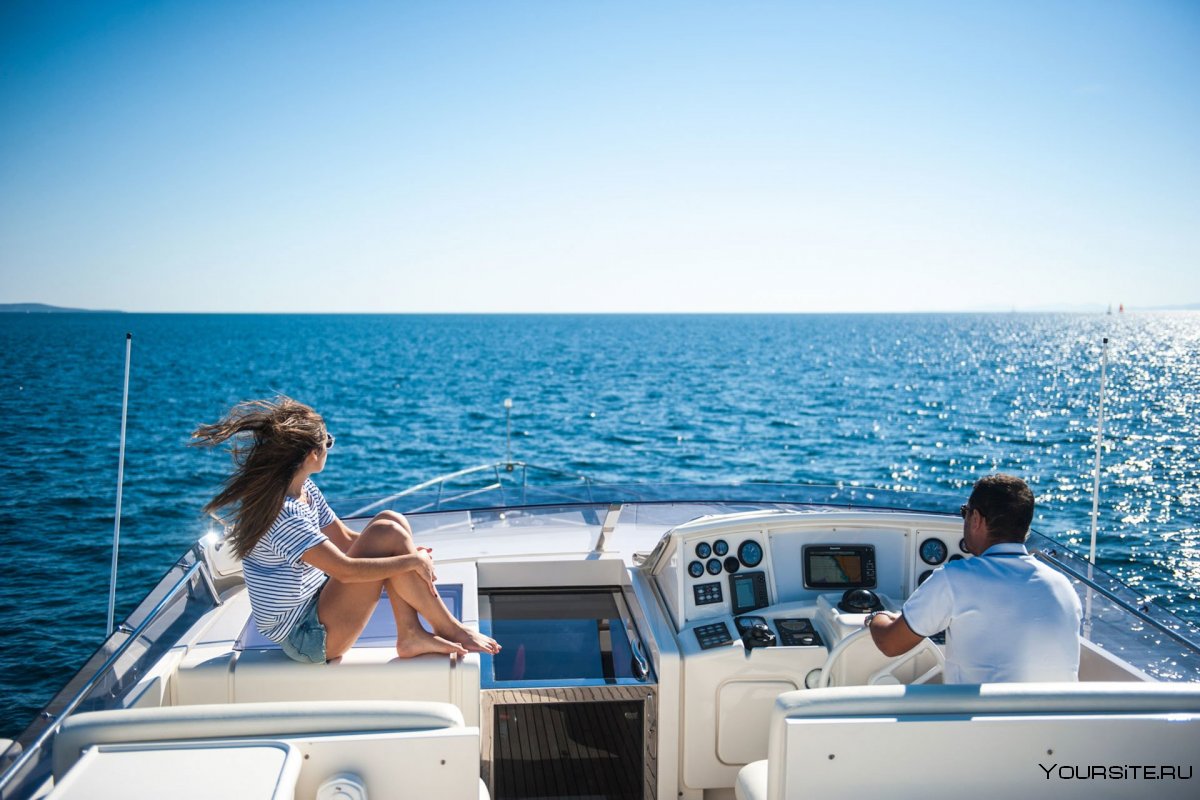 Бизнесмен на яхте