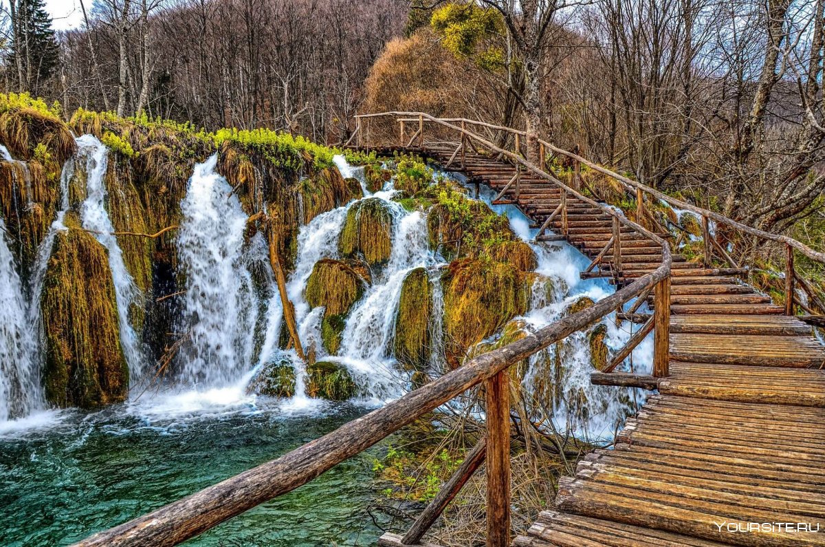 Национальный парк Плитвицкие озера Хорватия зимой