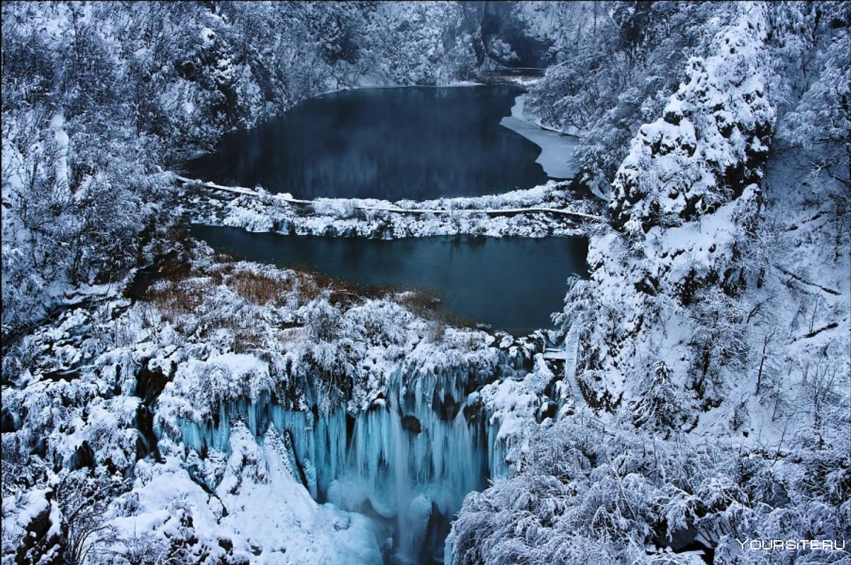 Плитвицкие озера, Хорватия Winter