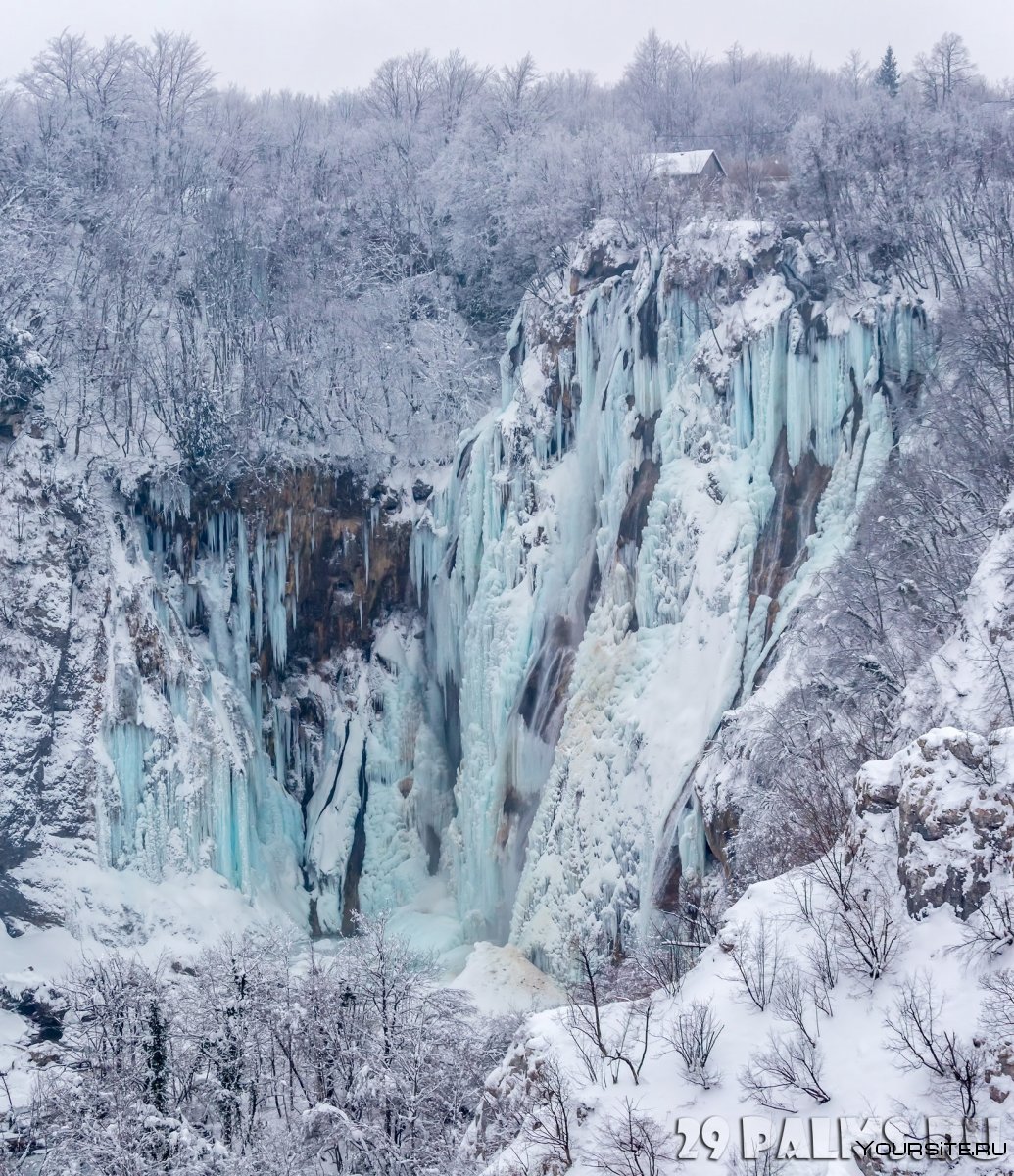 Красноярск Frozen Waterfall