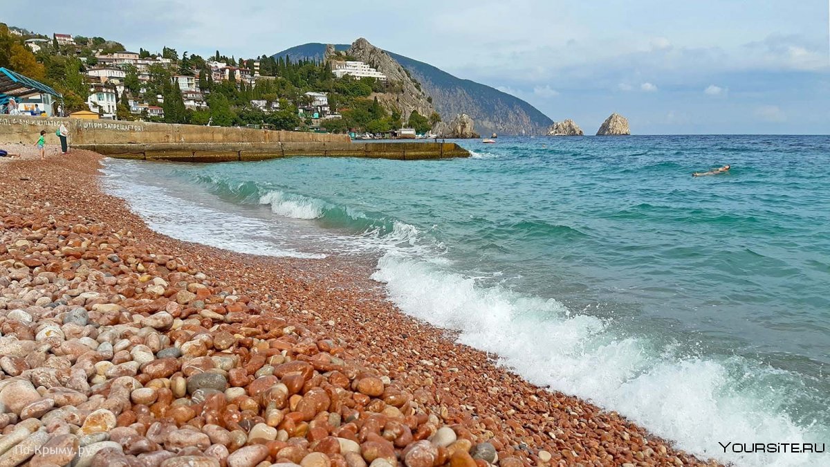 Гурзуф Крым пляжи