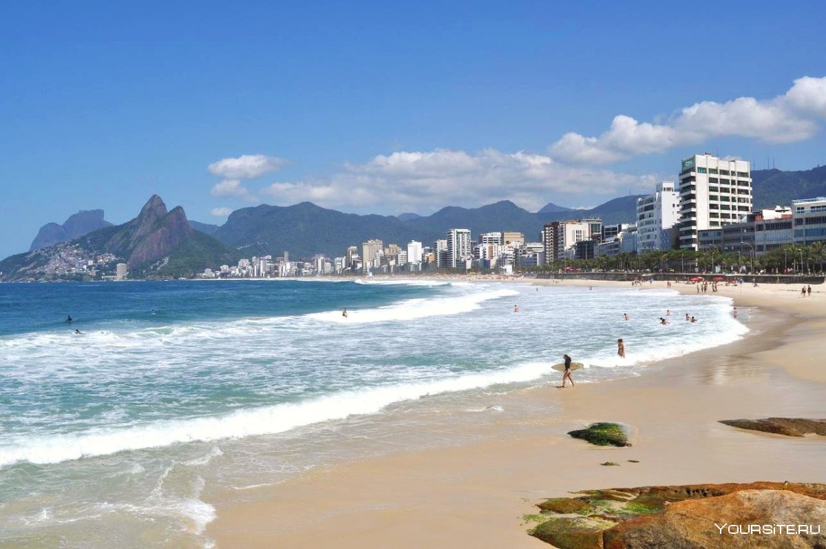 Пляж Копакабана в Рио-де-Жанейро