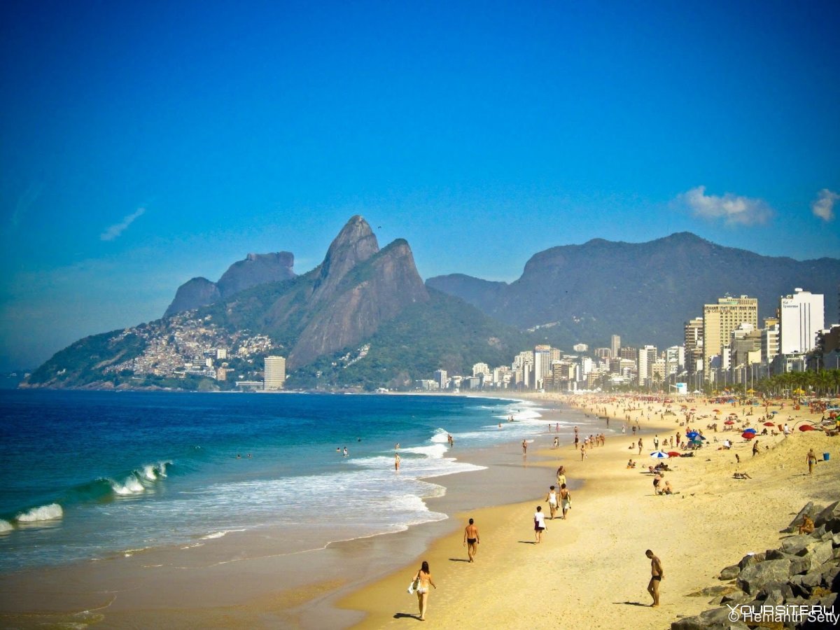 Пляжи Рио-де-Жанейро Бразилия