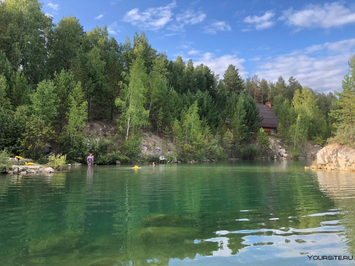 Караканский Бор мраморное озеро