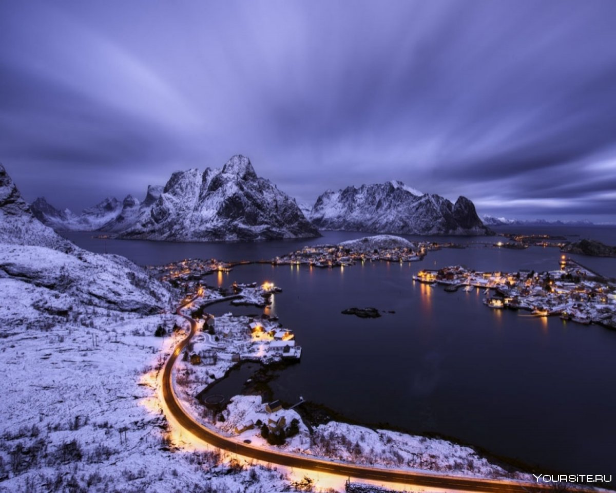 Королевство Норвегия зимой достопримечательности