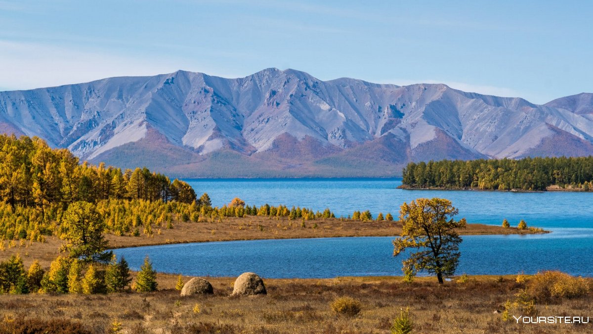 Голубые озера Монголии