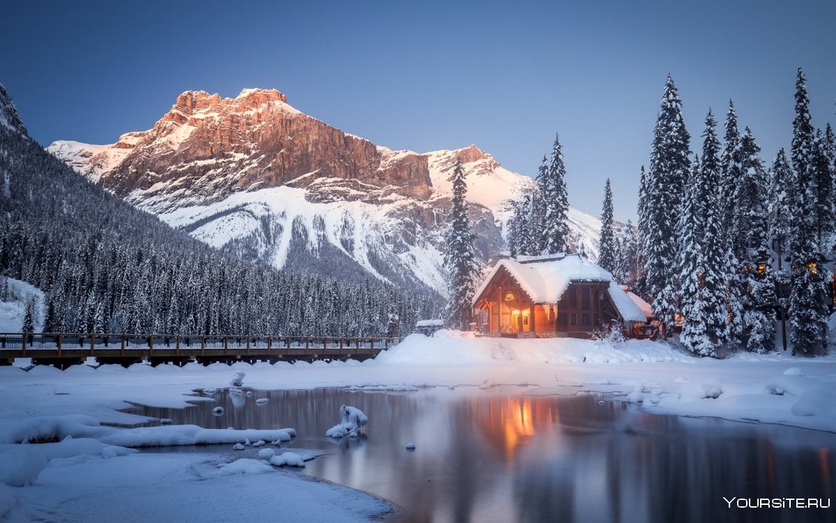Красивые места Канады зимой