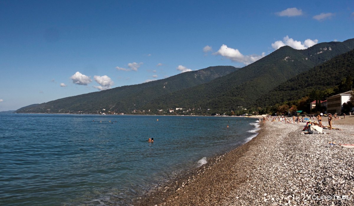 Абхазия Гагры пляж